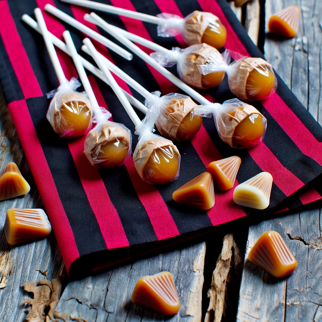 Miniature Caramel Lollipops: Sweet Pleasure in Every Bite