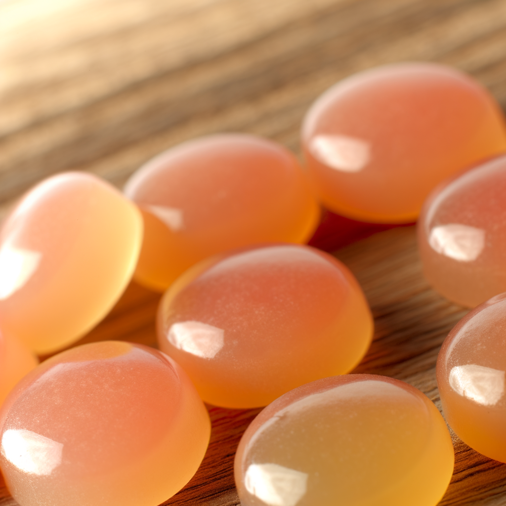 Peach lollipops Sunny Peach: a taste of summer delight